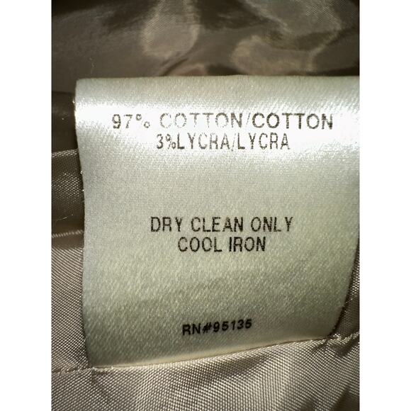 LAFAYETTE 148 OFF WHITE STUDDED SEQUINED COTTON/LYCRA SKIRT 8 - Picture 8 of 11